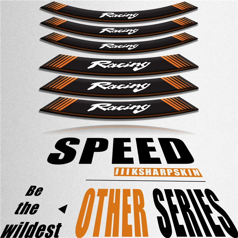 

Новая декоративная наклейка на колесо мотоцикла, наклейки с внутренними краями шины 17