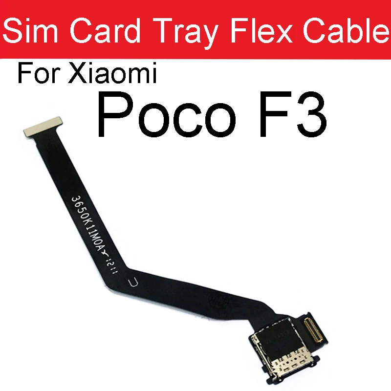 Высококачественное устройство для чтения Sim-карт Xiaomi Mi Poco F3 разъем гибкий кабель
