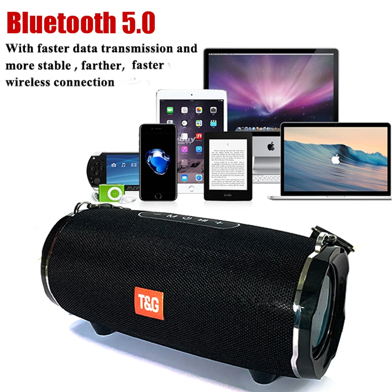 TG187 высокое Мощность 50 Вт Bluetooth Динамик Водонепроницаемый Портативный рулевая