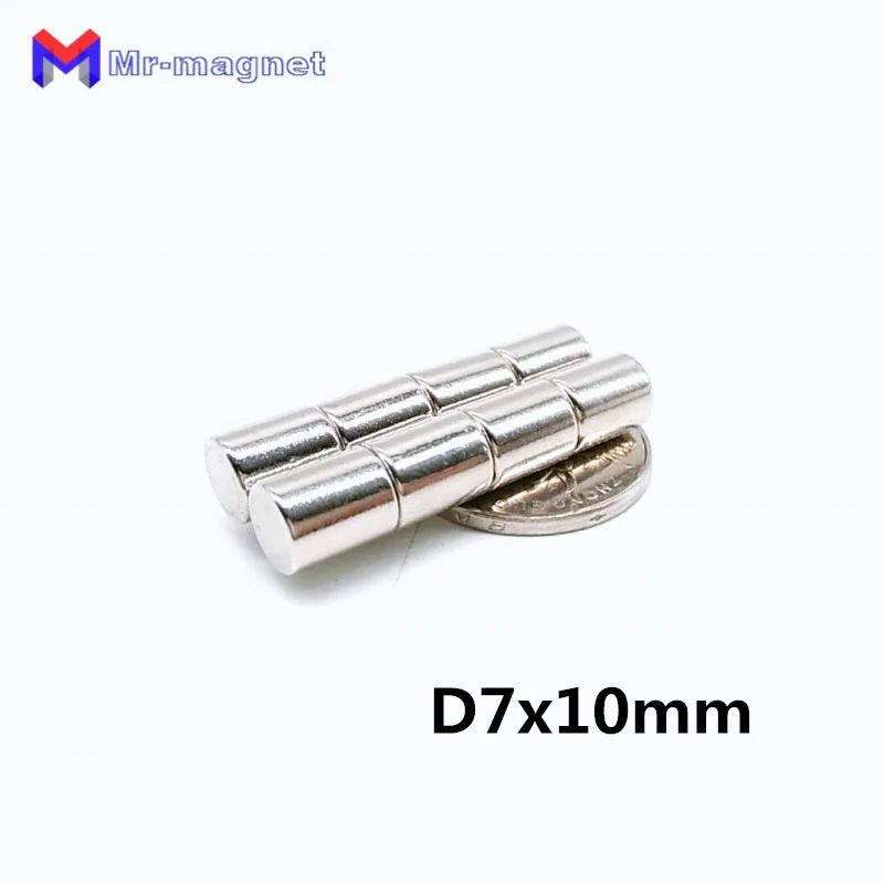 Неодимовый магнит сильный 7x10 7*10 D7x10 мм мощные неодимовые магниты 7 супермагниты