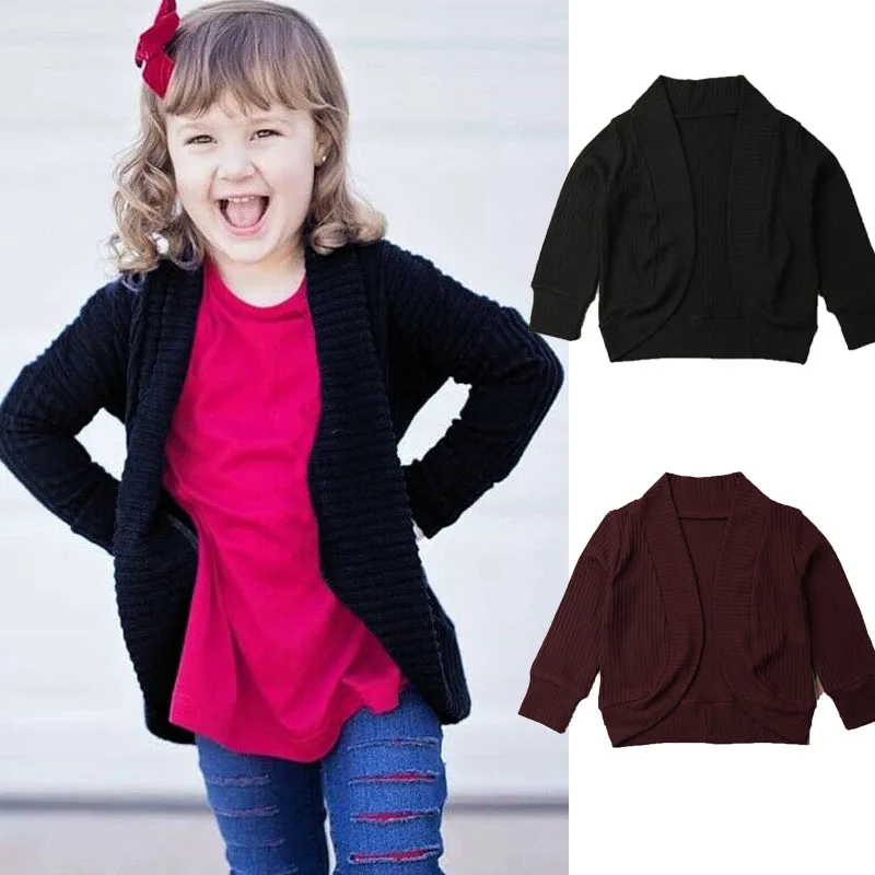 Осенняя теплая кофта с длинными рукавами для новорожденных девочек 1 5 лет