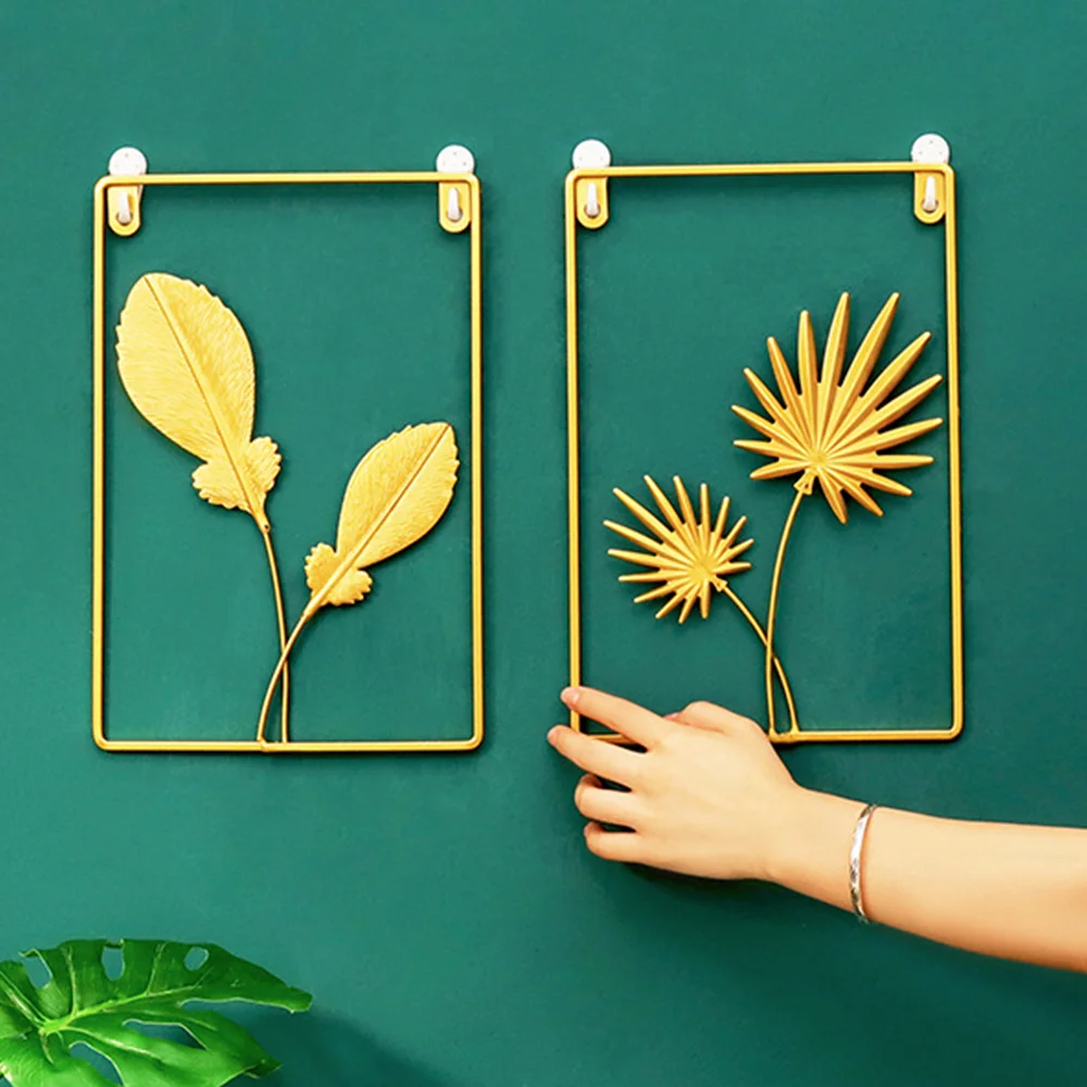 Подвесное настенное креативное железное украшение в виде листьев гинкго