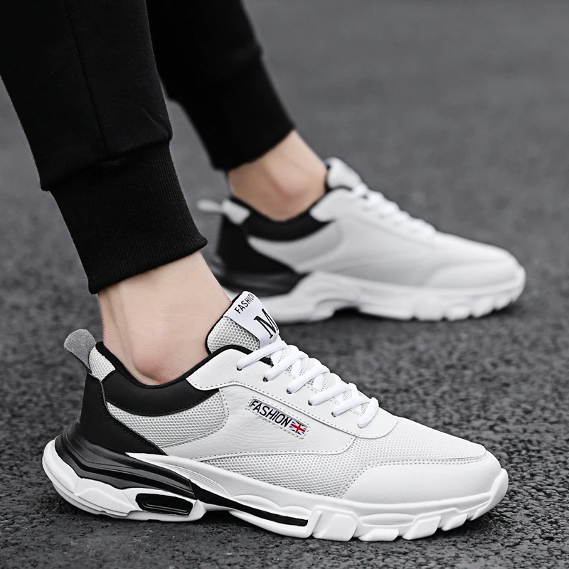 Кроссовки мужские дышащие уличная модная удобная повседневная обувь на шнуровке