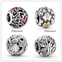 925 sterling silver charm openwork family tree charm bead fit women pandora bracelet necklace diy jewelry
