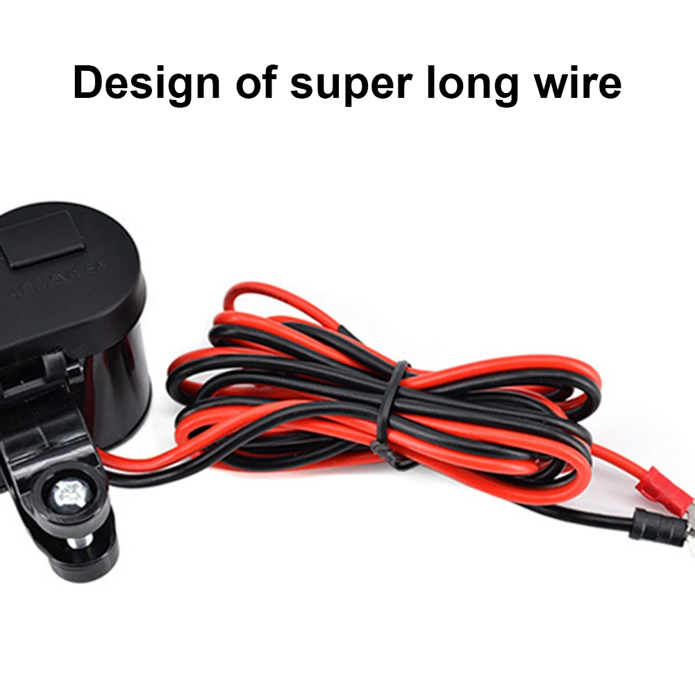 

12-24V Motorcycle Lighter Waterproof Power Charger USB Socket Kit Supply 120cm Cable Length Universal Motorcycle Accessories