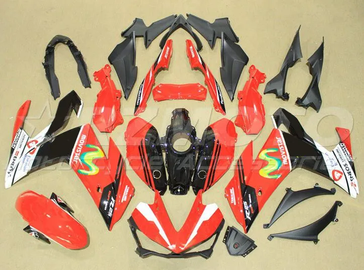 

4 Free Gifts Injection mold New ABS Fairings Kit Fit for YZF- R3 R25 2015 2016 2017 2018 15 16 17 18 bodywork set Red Movistar