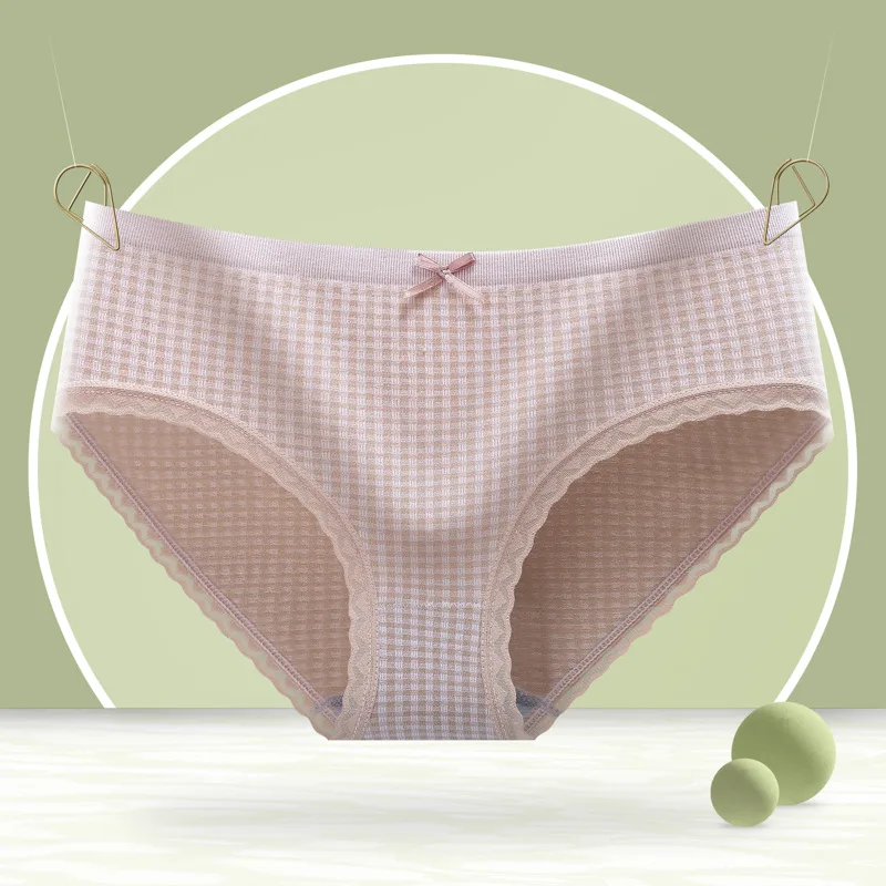 

Sexy Underwear Women Women Cotton Panties Panties Women Transparent Lace Seamless Panties Plaid Lace Women's Panties
