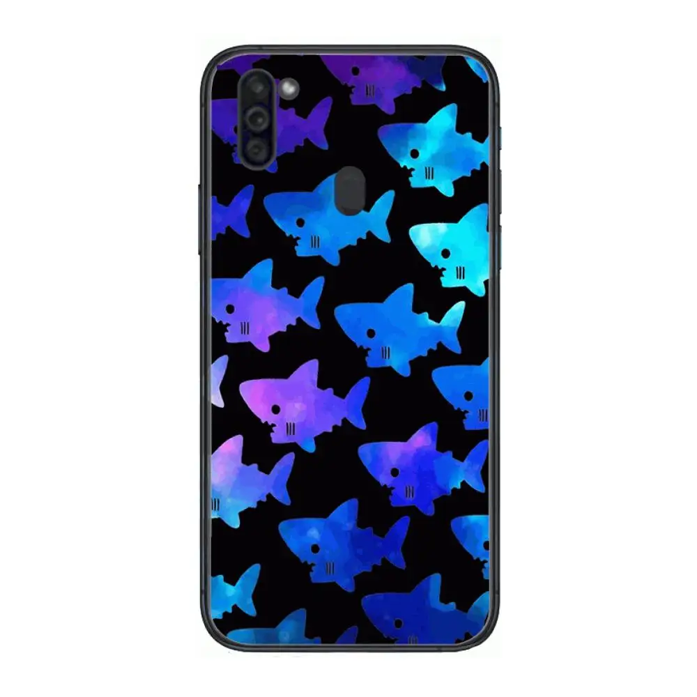 

Shark wallpaper Mobile Phone Case Hull For Samsung Galaxy M 10 20 21 31 30 60S 31S Black Shell Art Cell Cover TPU
