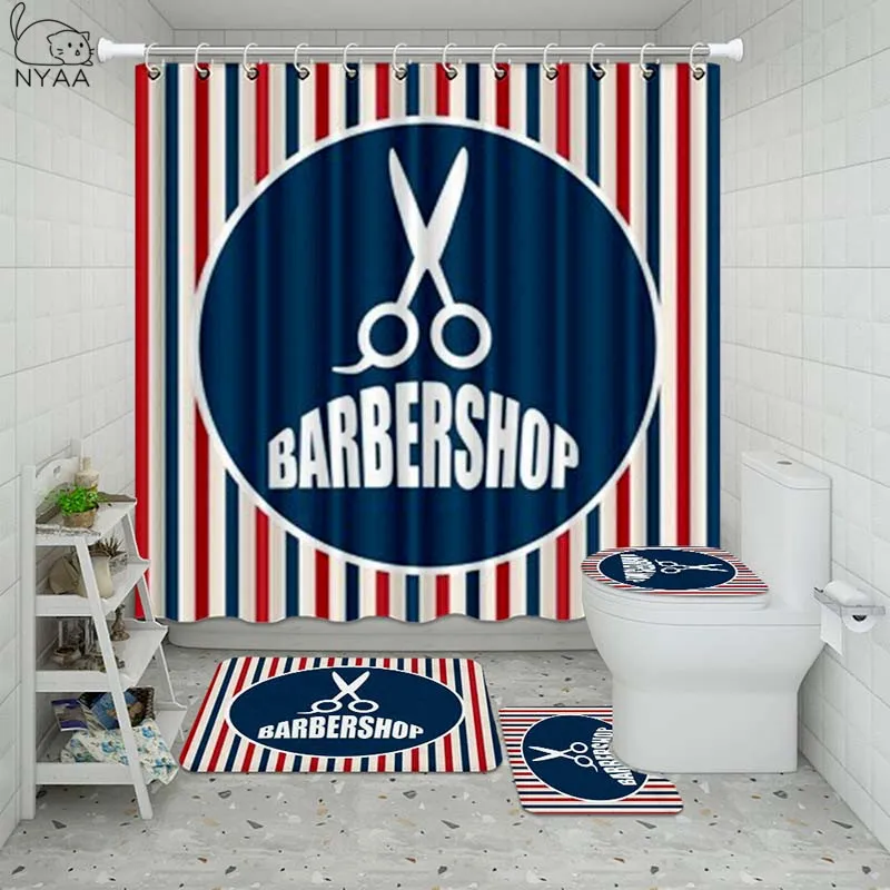 Наклейки Vixm для парикмахерской набор водонепроницаемых занавесок ванной