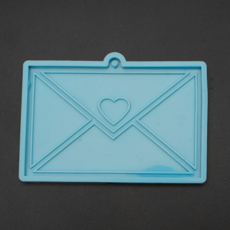 

Envelope Resin Pendant Silicone Mold Heart Envelope Keychain Resin Casting Mold 87HC