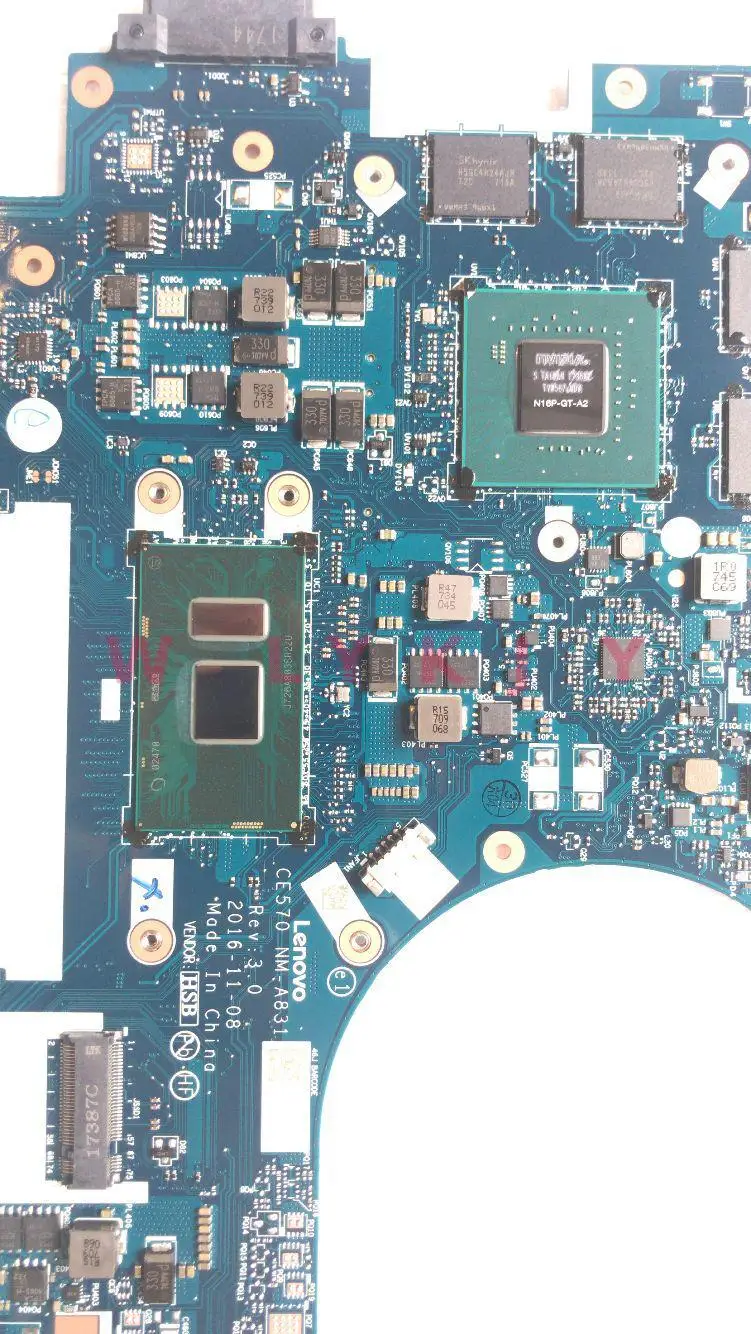 CE570 NM A831 материнская плата для ноутбука Lenovo ThinkPad E570 E570C ноутбук процессор i5 7200 GTX950M