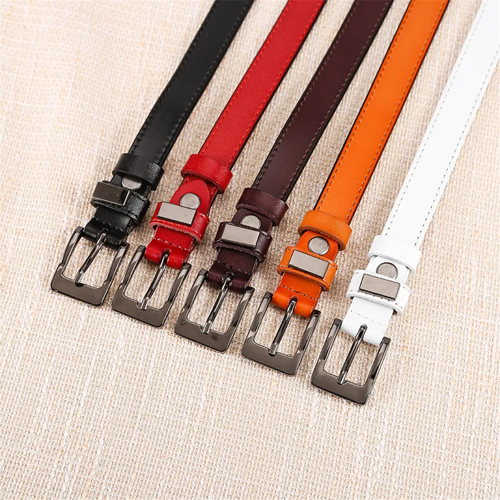 Женский ремень Ретро стиль натуральная кожа металлическая квадратная пряжка