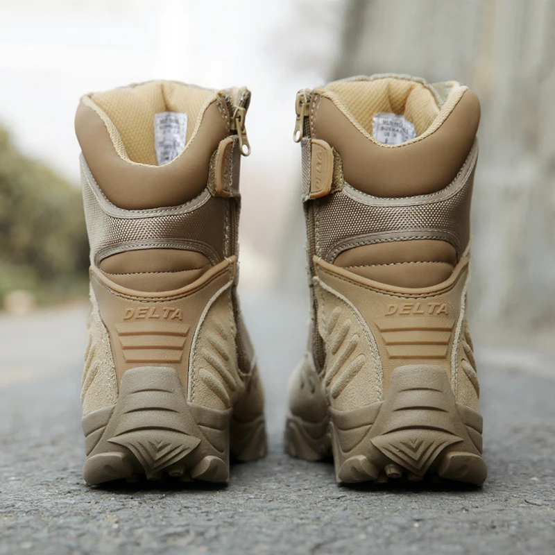 Мужские армейские ботинки из водонепроницаемой кожи тактические ботинки|boots