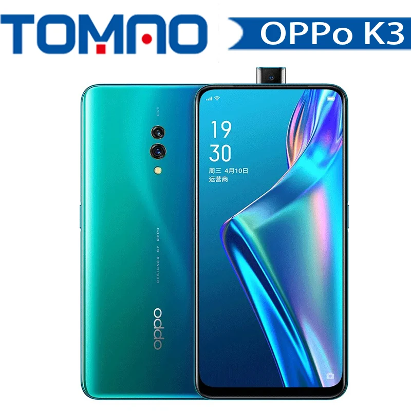 Мобильный телефон OPPO K3 Android 9 4G LTE Snapdragon 710 Octa Core 6+ 64/8+ 128 6," AMOLED VOOC 3,0 отпечаток пальца на экране