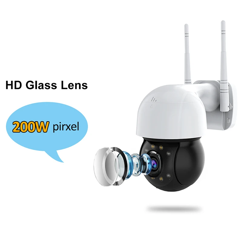 Ip-камера купольная 1080P HD PTZ Wi-Fi ночное видение | Безопасность и защита