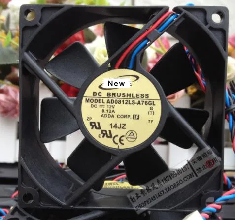 

For ADDA AD0812LS-A76GL DC 12V 0.12A 80x80x25mm Server Cooling Fan