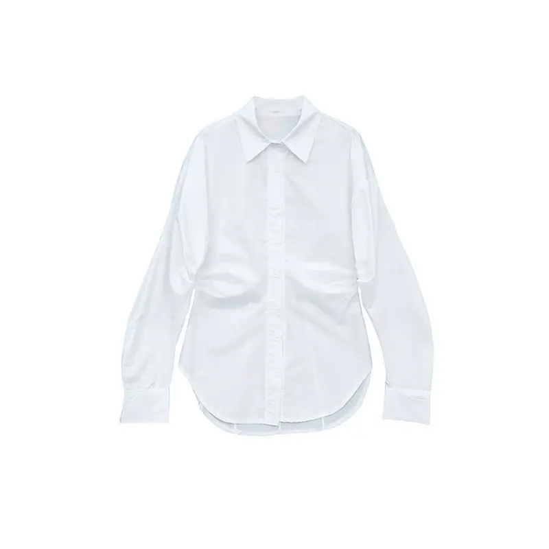 

XITAO White Blouse Fashion New Women Summer 2021 Full Sleeve Small Fresh Casual Style Loose Look Thin and Versatile LDD1569