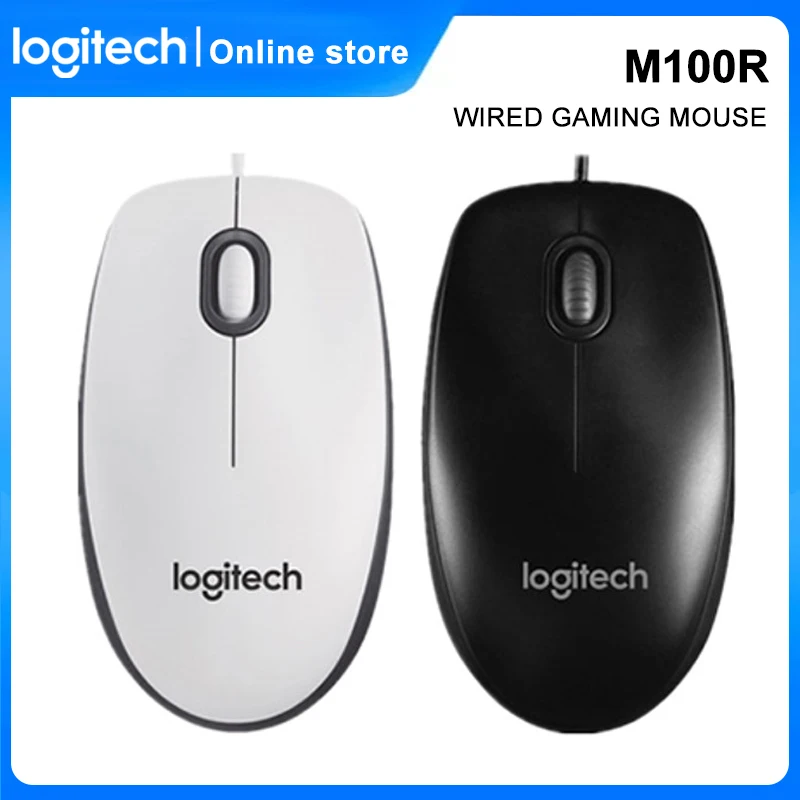 

Logitech M100R Wired Mice Optical Gaming Mouse USB with 1000 DPI Ergonomic Computer Mice