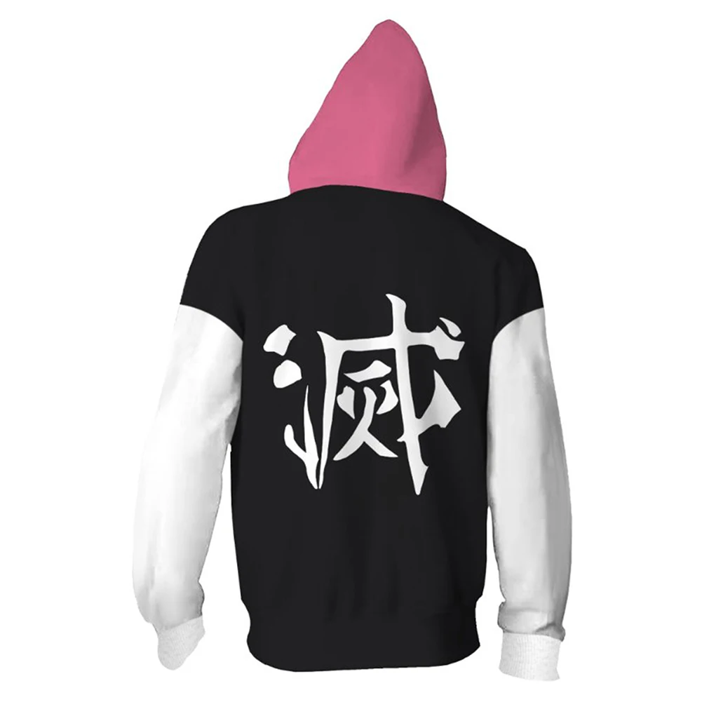 Толстовка мужская женская толстовка на молнии Demon Slayer для косплея | Тематическая