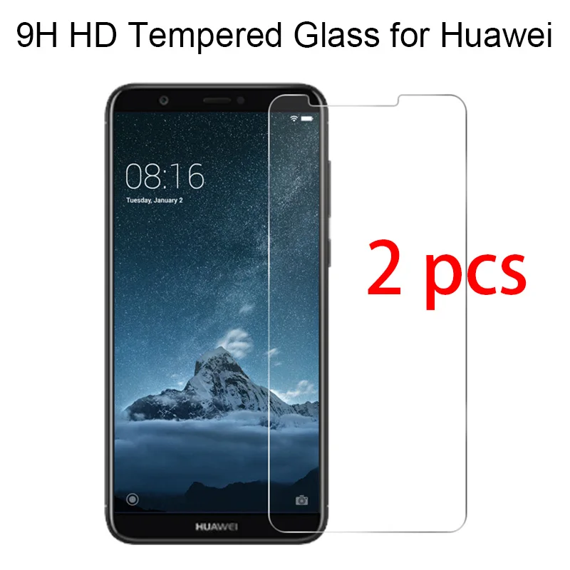 

2pcs! Tempered Glass Protective Glass for Huawei Y7 Prime Y6 Pro Y5 Lite Y3 Screen Protector on Huawei Y6 Y5 Y3 ii