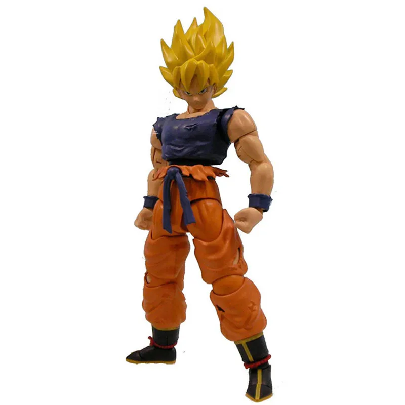 7 &quotЖемчуг дракона Супер Saiyan желтые волосы Сон Гоку 1/8 Оригинальная версия ПВХ