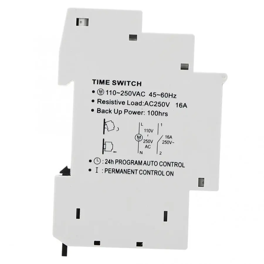 TM610C AC 220 В 16(4)A 1P рельсовый монтажный электронный таймер переключатель на неделю 15
