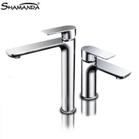 bathroom brass brushed gold basin faucet black white hot cold water mixer sink tap single handle faucet