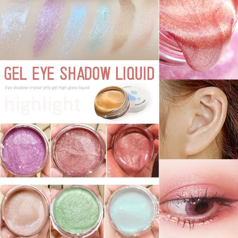 Жидкий Желейный гель для век мерцающий хайлайтер осветитель макияжа Осветляющий