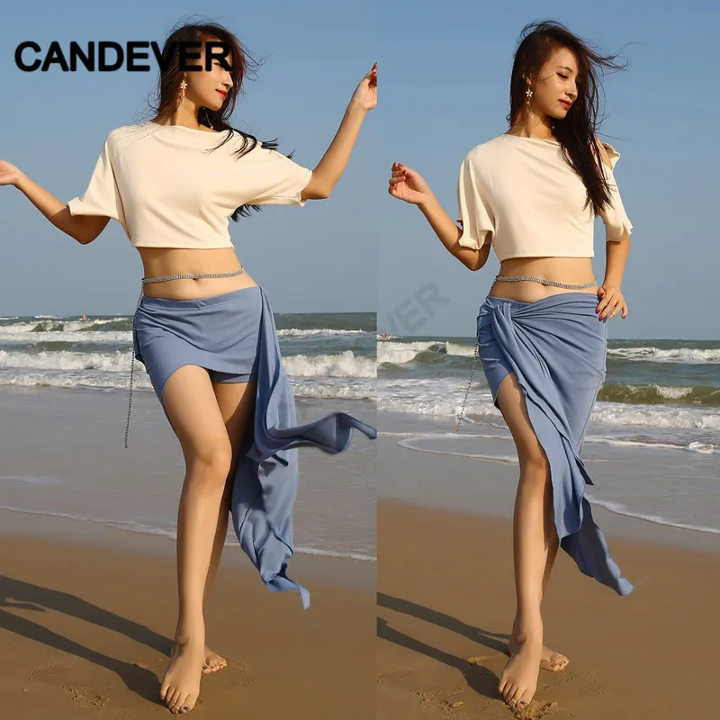 Набор костюма для танца живота топ и юбка выступлений конкурсов восточных танцев