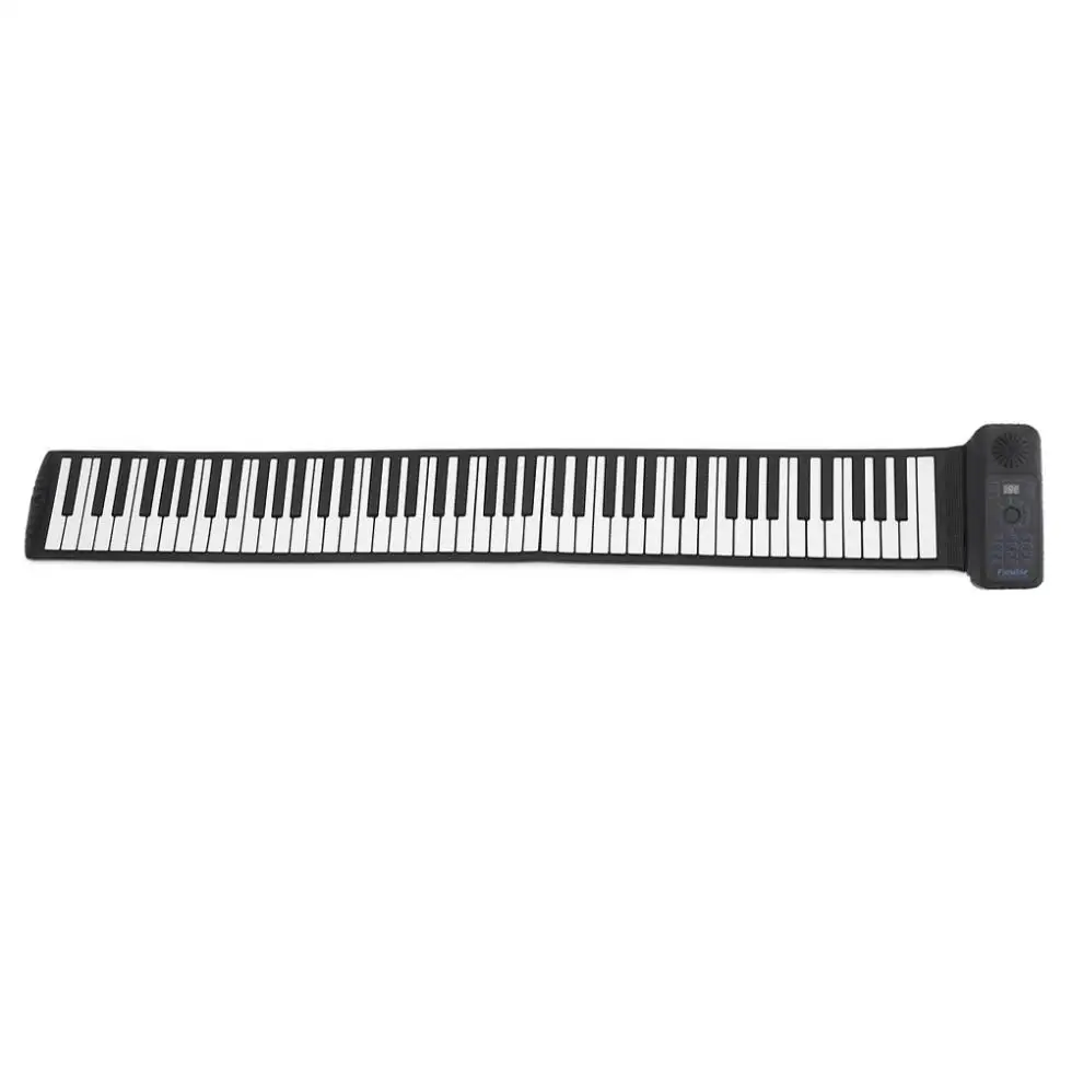 88 Keys USB MIDI Roll Up Piano Electronic Piano Portable Silicone Flexible Keyboard Organ Built-in Speaker with Sustain Pedal
