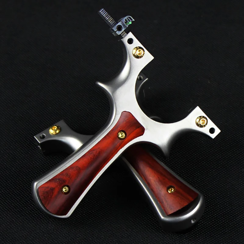 Рогатка для резки Tc21 из титанового сплава + патч ручка с плоской резиновой лентой