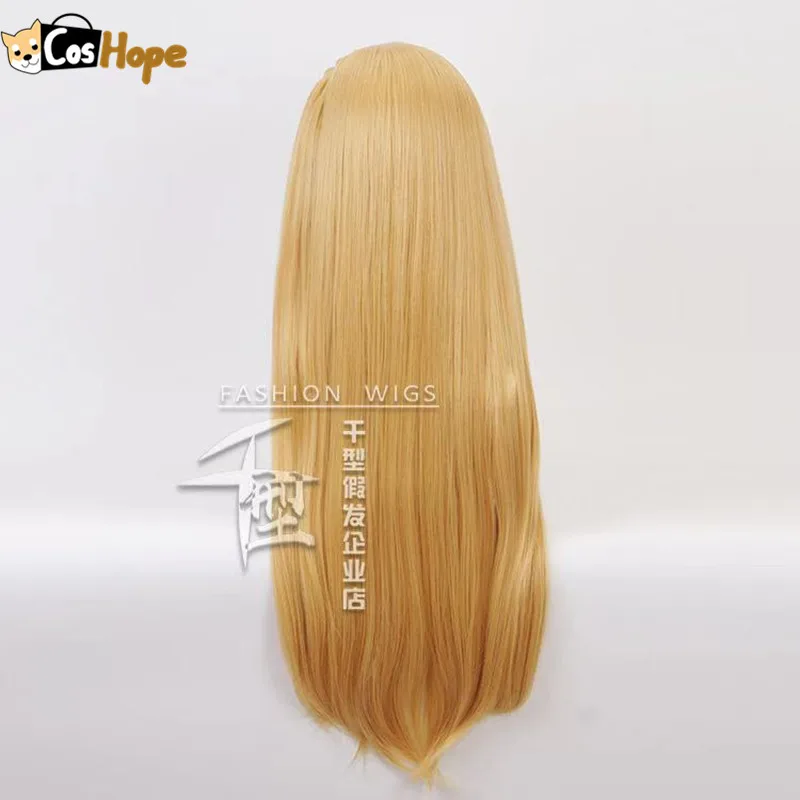 Парик принцессы для женщин термостойкие синтетические волосы в золотистой