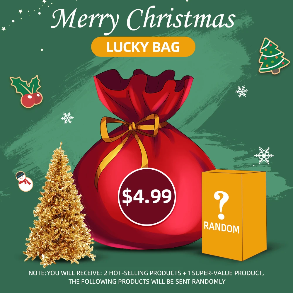 MAANGE Рождественский мешок удачи 3 коробка случайный ресниц наращивание Накладные