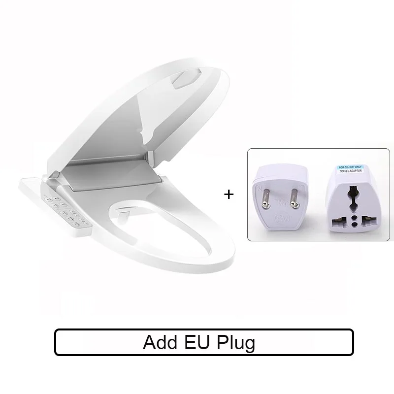 add EU plug Xiaomi Mi Смарт сиденье для унитаза крышка фильтр с подогревом воды электронные Подогреваемые биде спрей стульчак с светодиодный ночной Светильник - Цвет: add EU plug