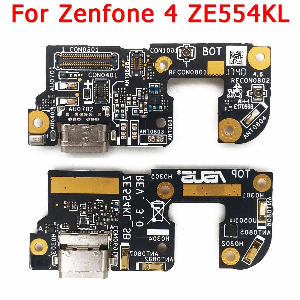 

Original USB Charging Port for ASUS ZenFone 4 ZE554KL Charge Board PCB Dock Plate Connector Flex Replacement Spare Parts