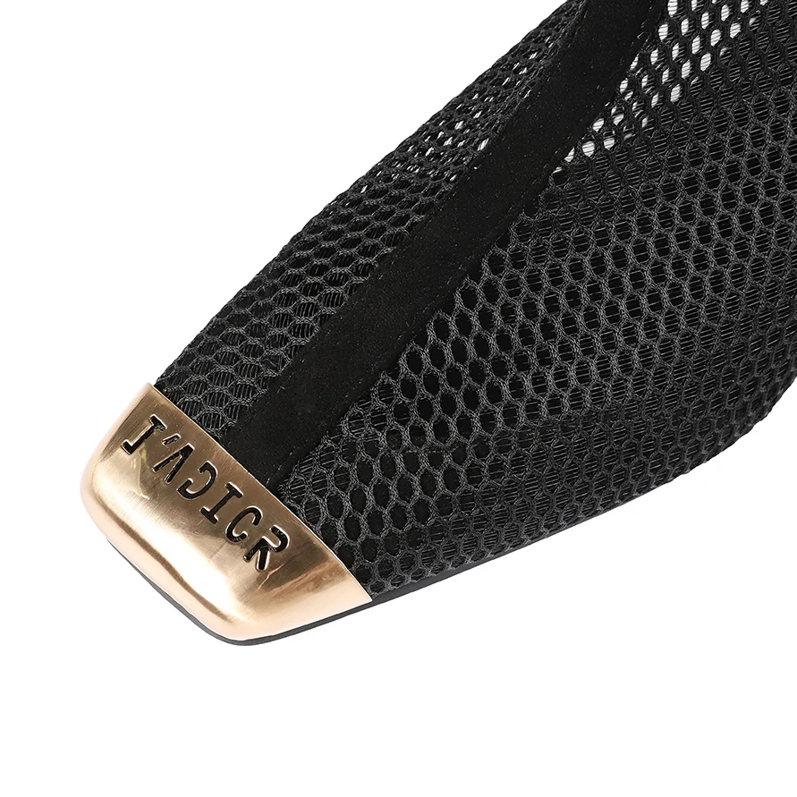 Lndividuality/дышащие ботильоны с металлическим квадратным носком и вырезами Новая