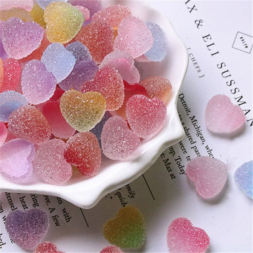 Моделирование в форме сердца конфеты Gummy DIY ювелирные изделия аксессуары из смолы