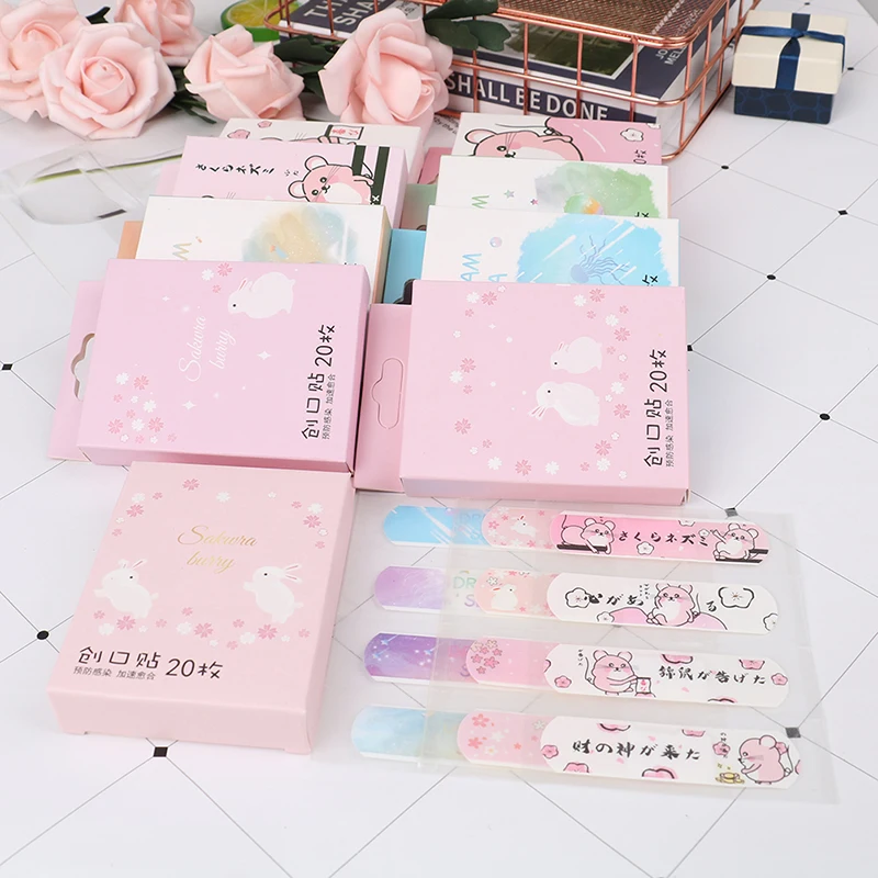 

Cute Cartoon Breathable Band Aid Waterproof Outdoor Portable Adhesive Bandages First Aid Emergency Kit For Kids