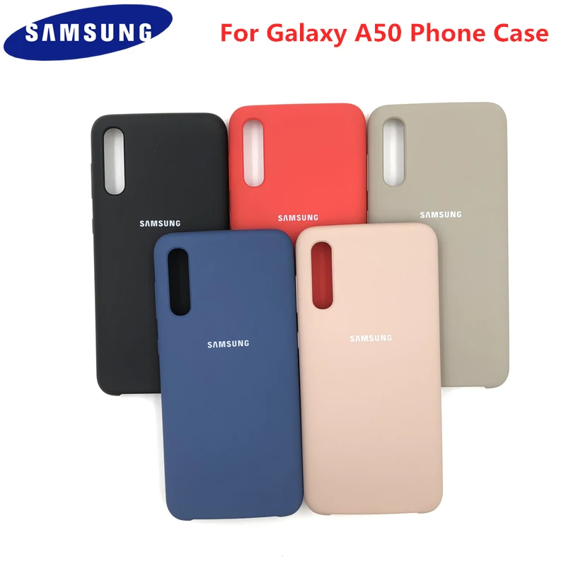 Оригинал Samsung Galaxy A50 чехол жидкий силиконовый для телефона из натурального шелка A