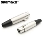 1 пара XLR 3-контактный Мужской Женский аудио для микрофонного адаптера кабеля разъем припоя Тип микрофон линейный разъем