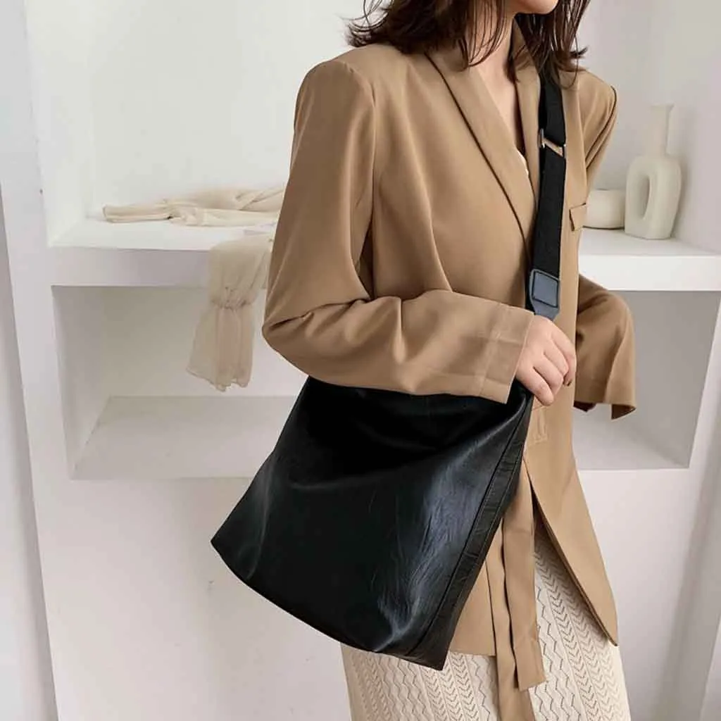 Вместительные женские сумки Lager из искусственной кожи 2019 простые наплечная