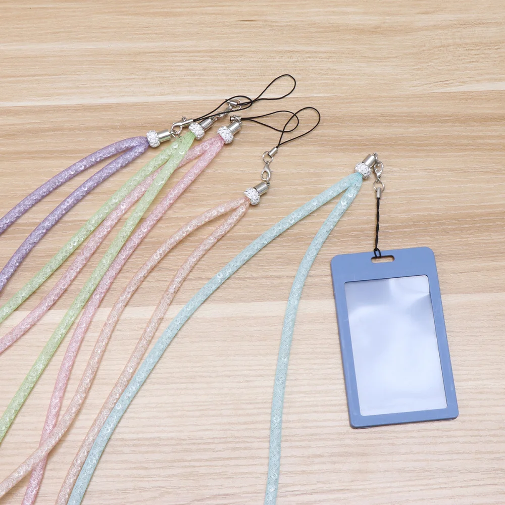 

5pcs Colorful Phone Straps ID Lanyard Mobile Phone Lanyards Key Chain DIY Accessories