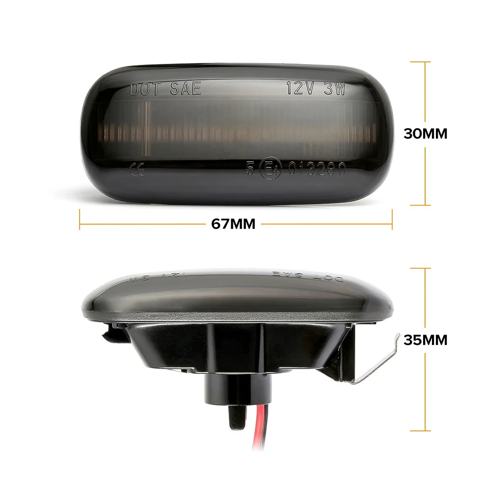 2pcs LED Dynamic Side Indicator Repeater Amber Lights Replacement For Audi A3 S3 8P A4 03-08 | Автомобили и мотоциклы