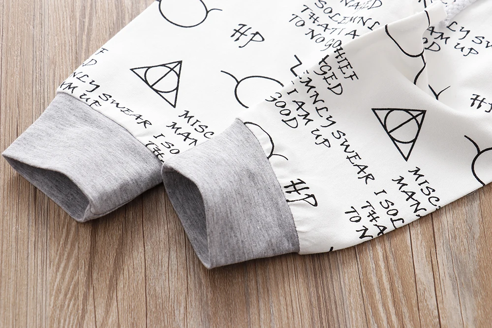 

2021 New Infant baby clothing set Little Wizard has arrived Outfit Romper+pants+Hat 3PCS Baby Clothes outfit