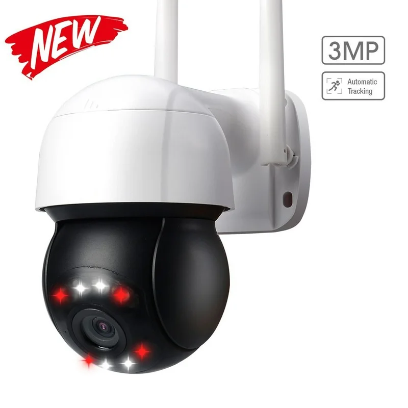 3MP 3x Zoom AI Human с автоматическим отслеживанием HD умная IP-камера для дома PTZ-камера