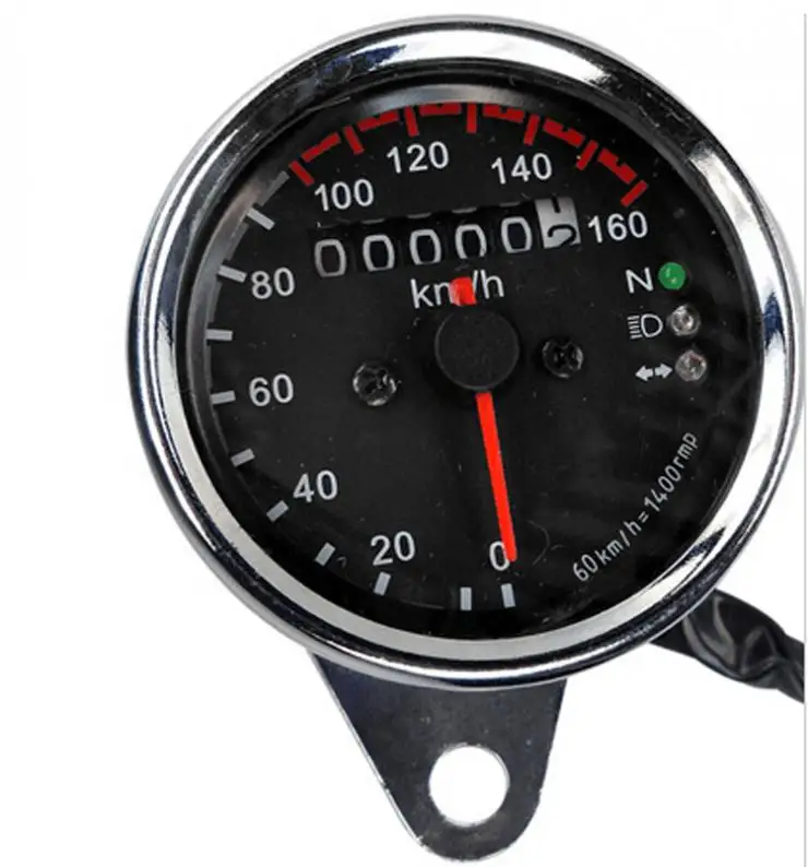 Универсальный мотоцикл цифровой светодиодный двойной одометр тест км/ч