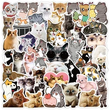10/30/50PCS Cute Animal Cat Stickers Laptop Guitar Luggage Fridge Skateboard Waterproof Cartoon Graffiti Sticker Decal Kid Toys 10/30/50PCS Cute Animal Cat Stickers Laptop Guitar Luggage Fridge Skateboard Waterproof Cartoon Graffiti Sticker Decal Kid Toys