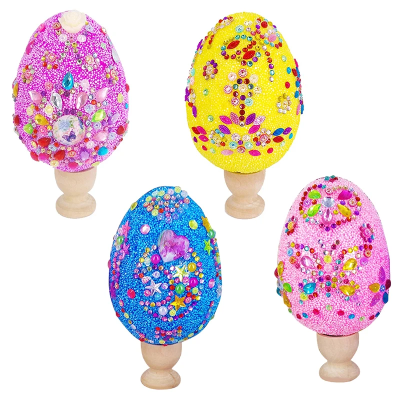 

Easter Egg Children's Handmade Material Making Toys Creative Egg Painting Snow Mud Decoration Set Pastel Plastic Assorted Eggs