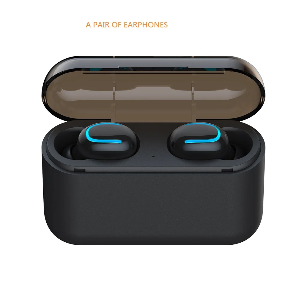 A pair Earphones Docooler HBQ-Q32 Bluetooth 5,0 наушники TWS fone de ouvido беспроводные наушники Blutooth наушники спортивные вкладыши с коробкой - Цвет: A pair Earphones