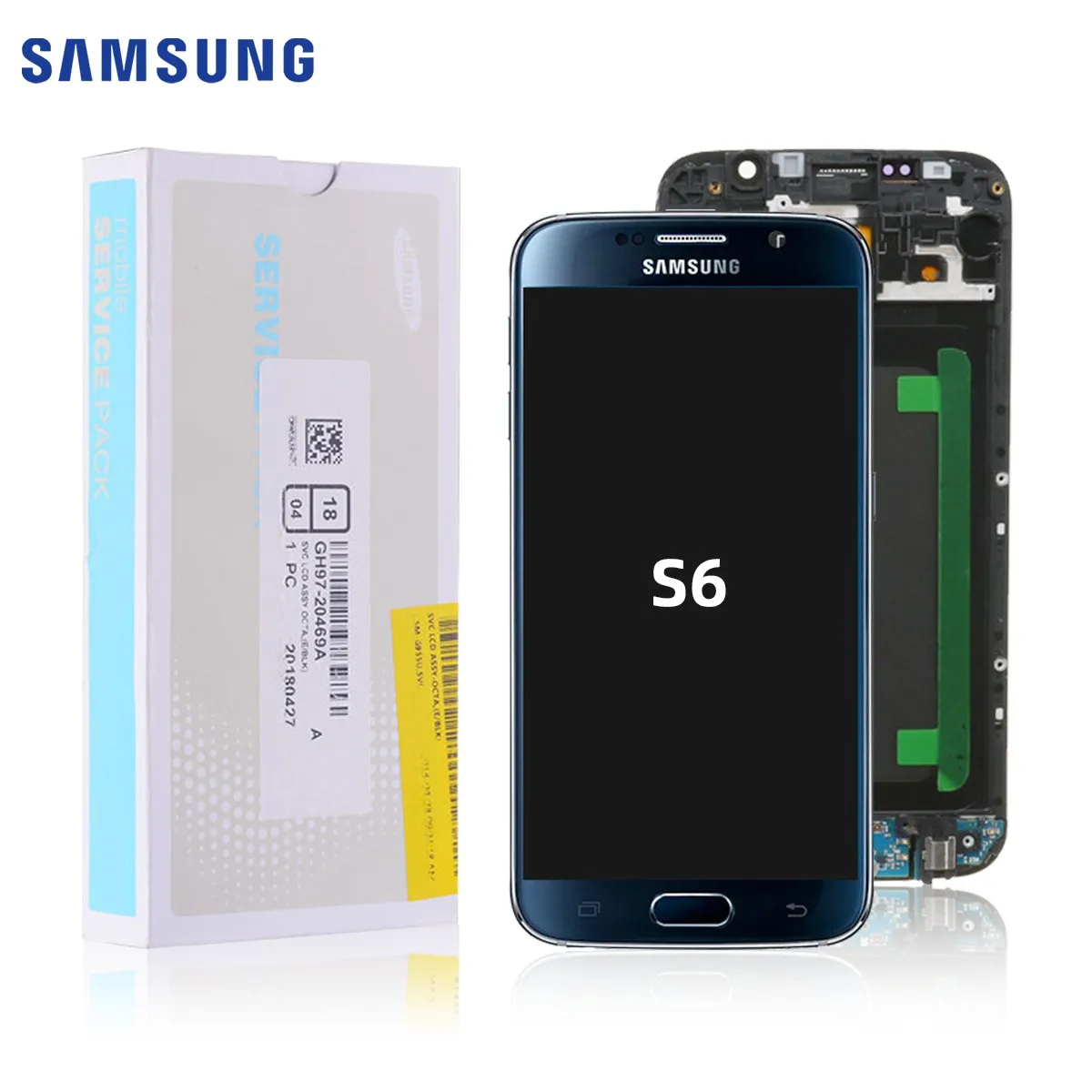 Сменный модуль AMOLED для samsung Galaxy S6 оригинальный ЖК-дисплей дигитайзер ЖК-экран |